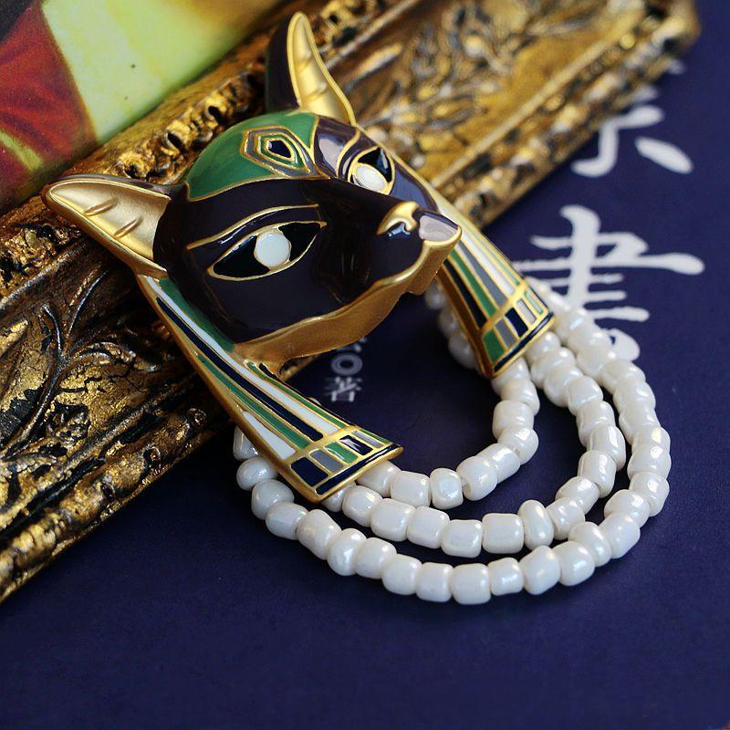 

Классические винтажные дворцовые кисточки с головой лисы, цепочки, броши, булавки для женщин, мужчин, модные ретро металлические значки, унисекс, одежда, пальто, булавка