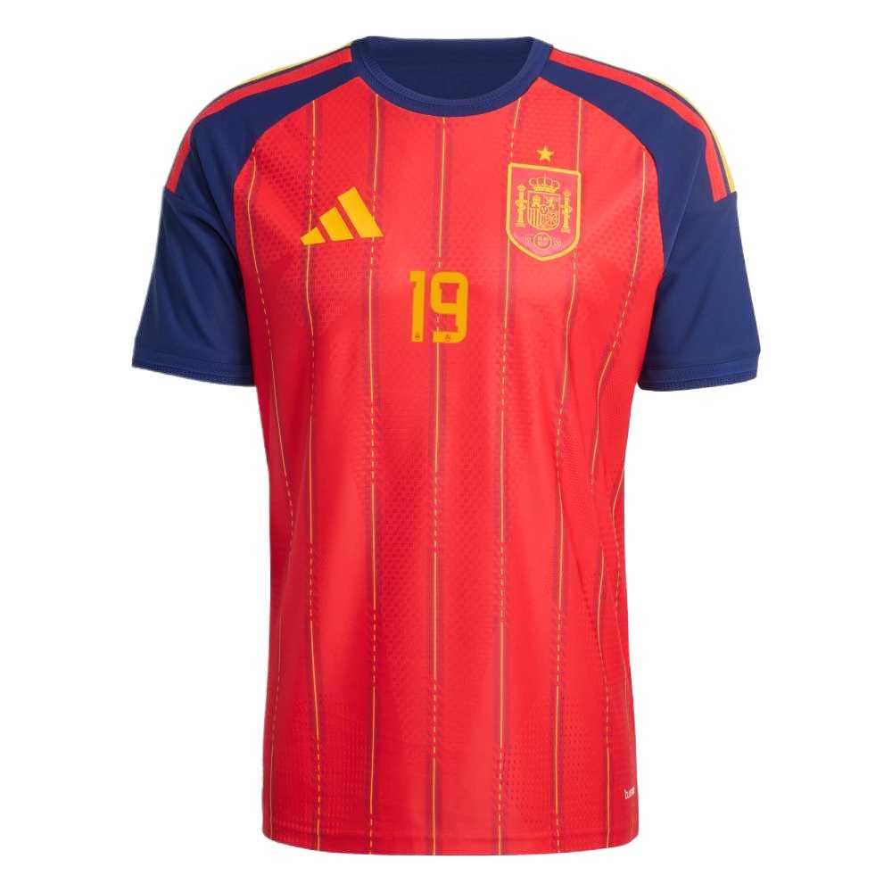 Adidas Spain 2026 World Cup Spain National Team Lamine Yamal 19 Home Quick-Dry Short Sleeve Round Neck Football Shirt Player Version JN4366-19 S