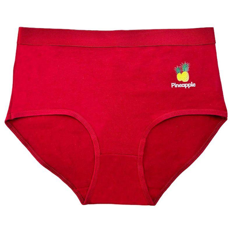 Women's Fruit-Patterned Embroidered Panties Comfortablfe Briefs