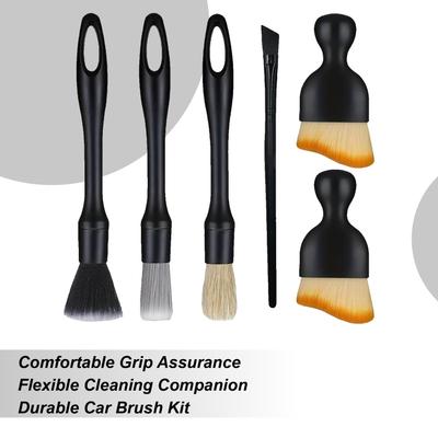 Car Wash Cleaning Brush Set Soft Detachable Cleaner Tool Automotive Cleaning Brush Kit For Beginners Automotive Vehicle Indoor
