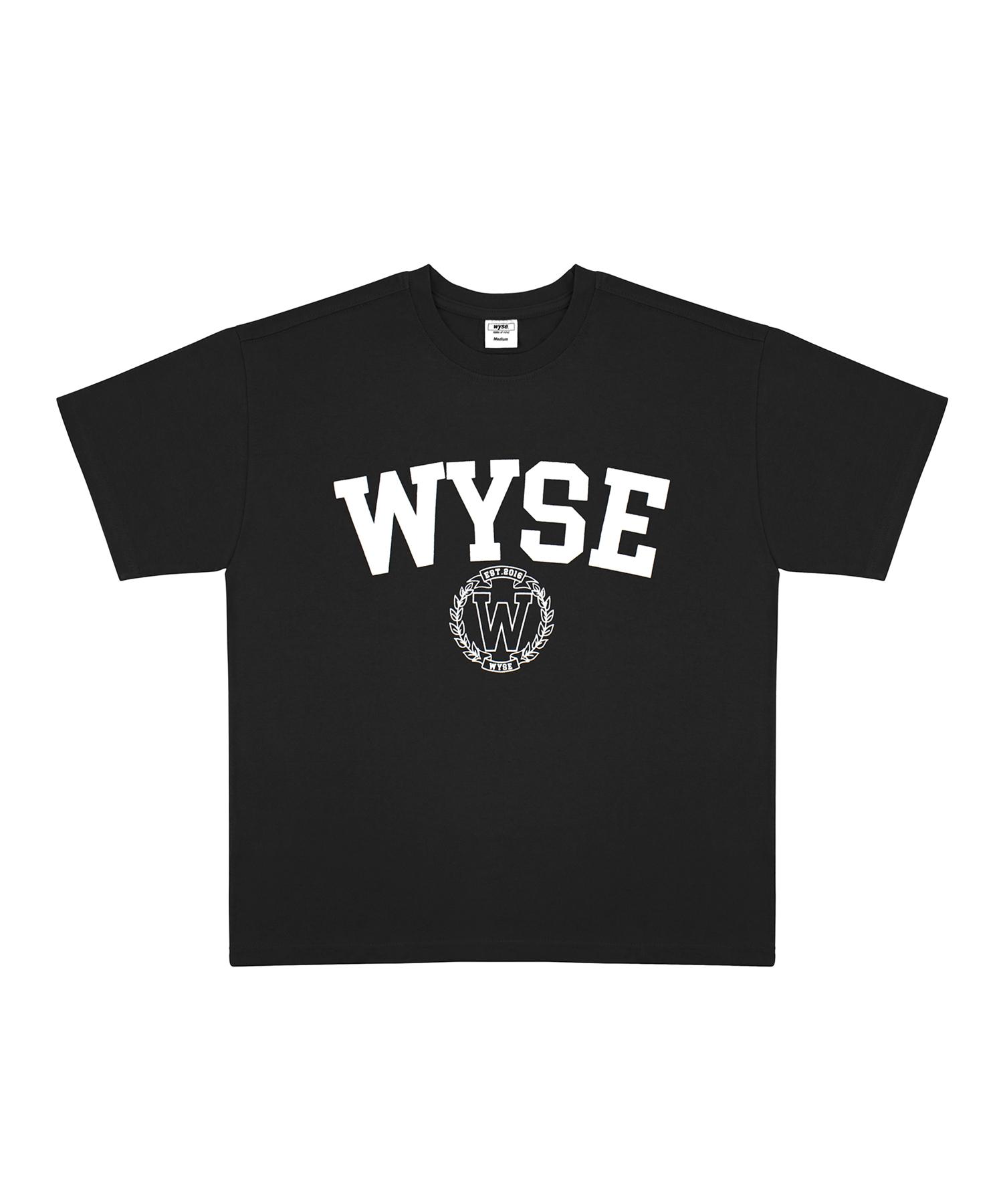 Wise College Emblem T-Shirt (Black) L