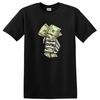 Skeleton Holding Money Cash Funny Graphic T Shirt for Halloween Party Tee