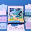 Underwater World DIY Style Layered Paper Model Memo Calendar Ocean Craft Hand-Tearable Memo Pad Perfect Gift Paper Crafts