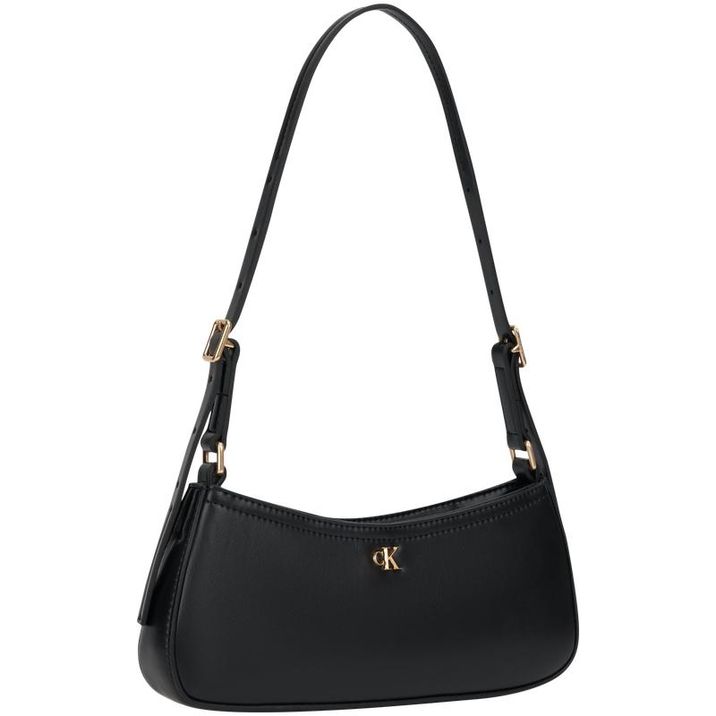 Calvin Klein Small Commuter Metal Letter Shoulder Bag Women bags Space-Black 4F3170G-YIH