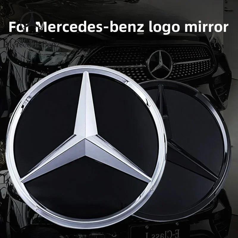 Car Sticker C200 E300 Hot 2026 For Benz 3D ABS logo The front grille star logo badge mirror bottom for Mercedes-Benz W167 GLC GL