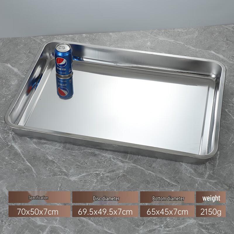 

Tangyu Stainless Steel Rectangular Serving Tray