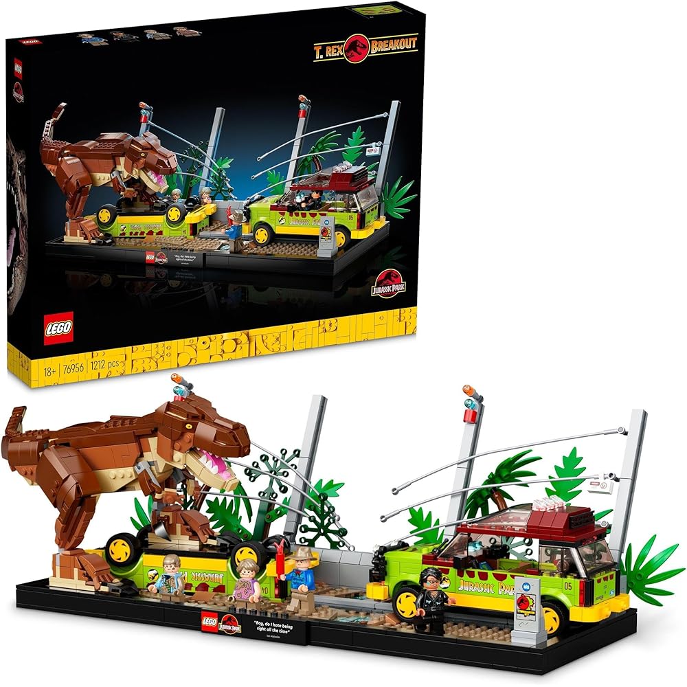 LEGO Jurassic World T-Rex Rampage Building Set 76956 Dinosaur Toy for Kids and Adults