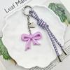 Creative Bow, Heart-Shaped Woven Rope, Bag Decoration Pendant, Keychain Accessory