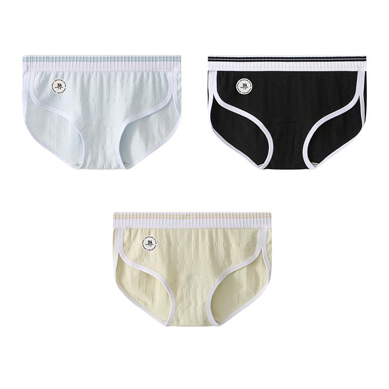 Women's Underwear Mid Waist Slim Fitting Breathable Thin Briefs Underwear for Women