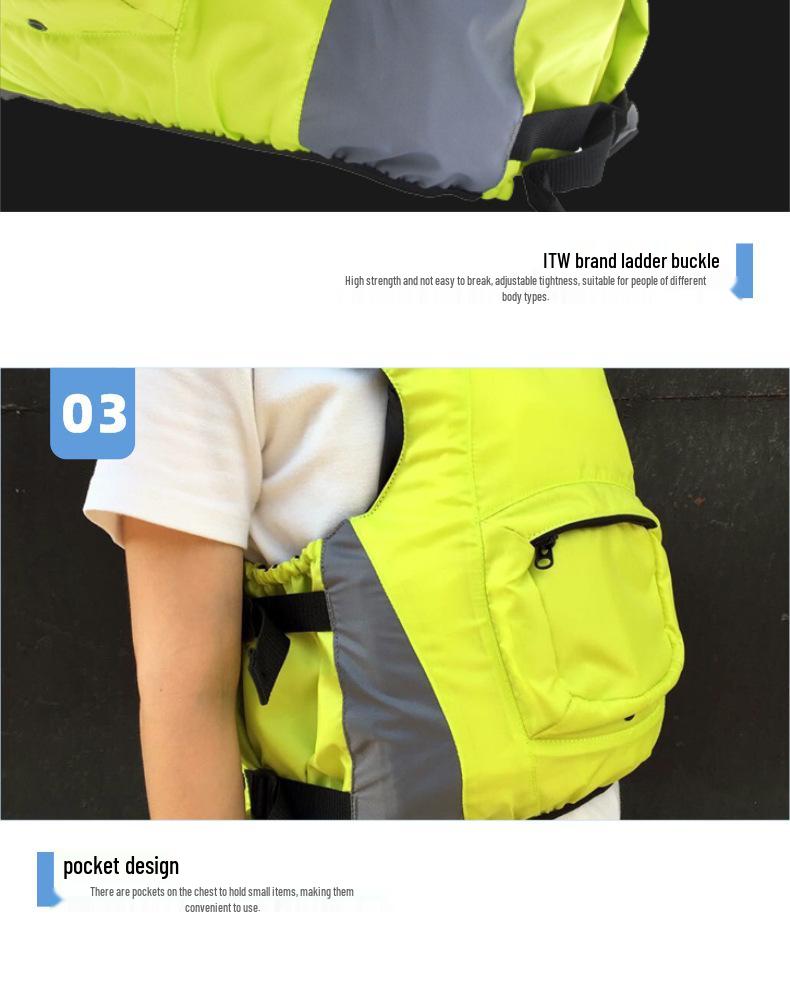 High Buoyancy Kayak Life Jacket for Men and Women - Ideal for Paddleboarding, Sailing, Swimming, and Fishing