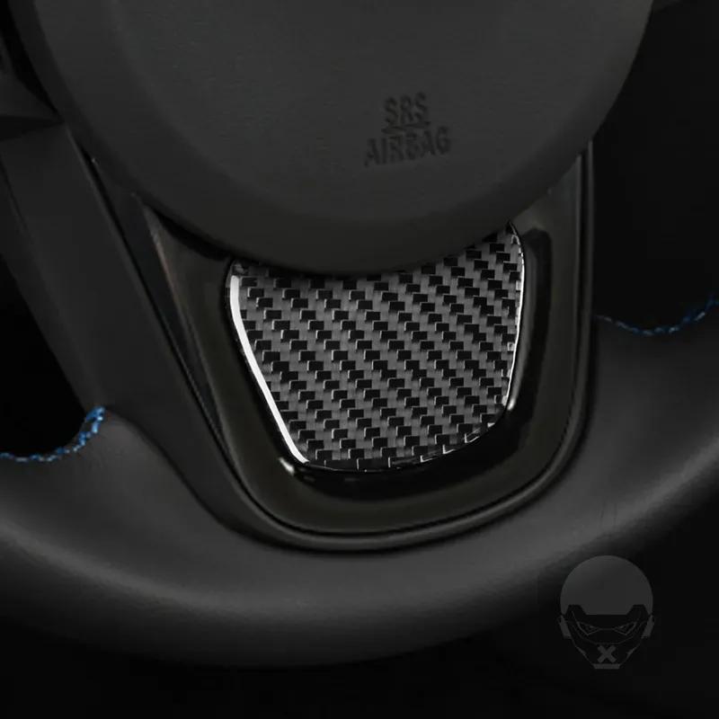 For Toyota Supra A90 - Car Accessories Carbon Fiber Steering Wheel Chin Modified Cover Interior Decoration Sticker