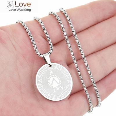 Greek Hero Achilles Men Necklace Strength And Invincibility Talisman Greek Mythology Jewelry Stainless Steel Necklace