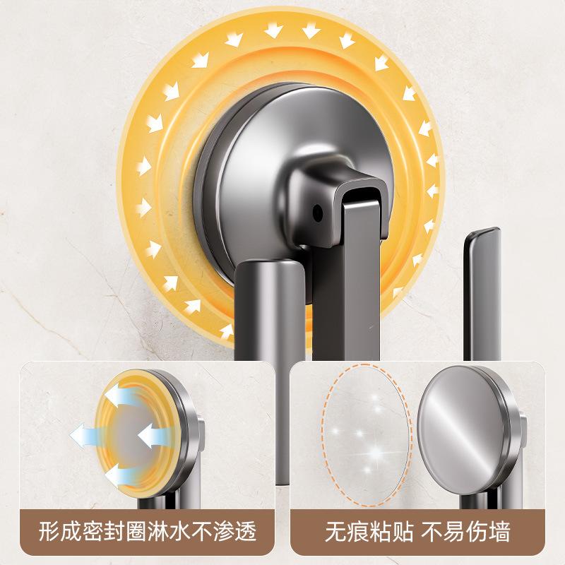 Suction Cup Bathroom Slippers Hanger Non-punching Wall-mounted Door Rear Storage Hook Toilet Toilet Storage Drain Rack