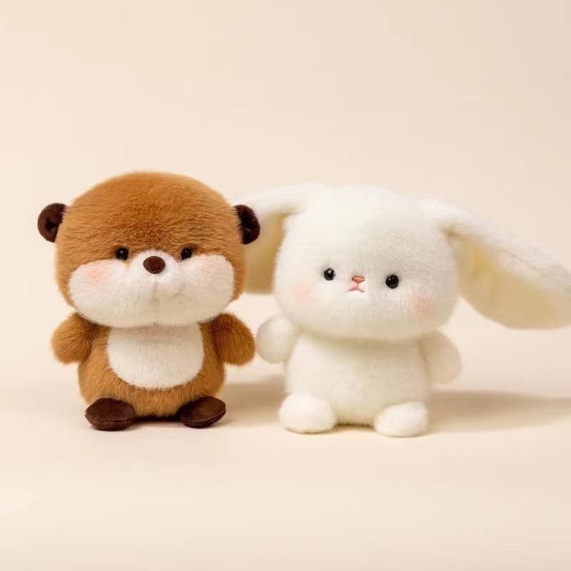 15Cm Cute Animal Plush Toy Children Table Doll Ornaments Companion Doll Birthday Christmas Gifts Soft Sleeping Companion