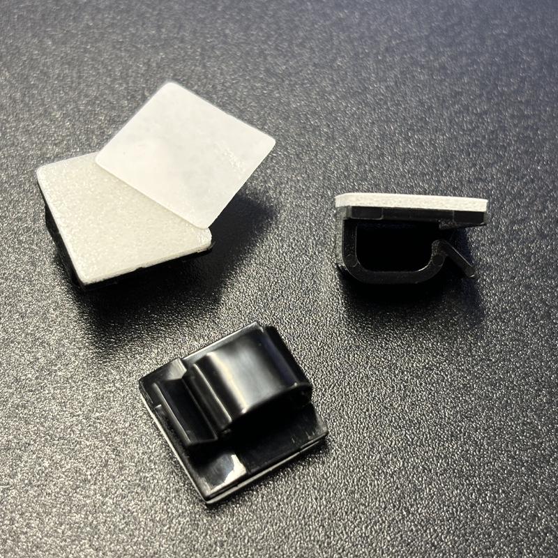 Self-Adhesive Cable Clip Holder - Plastic Wire Mount & Organizer