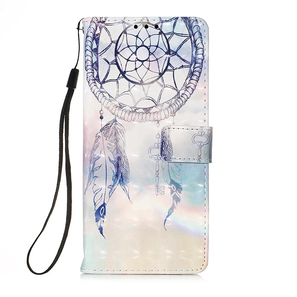 Cute Painted Leather Flip Case on For Samsung Galaxy M13 M12 A12 A13 A22 A22S A32 A52 A52S A72 A73 Wallet Stand Book Cover Strap