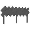 VidaXL Headboard Grey 159.5x3x80.5 Cm Solid Pine Wood 819232