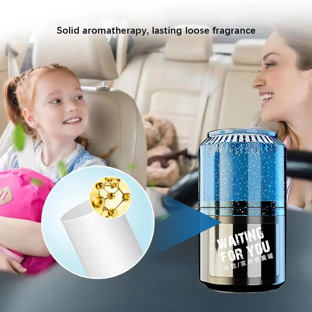 Solid Car Air Freshener Perfume Cream Auto Interior Accessorie Aroma Diffuser Cup-shaped Aluminum Can Remove Odors Fragrance