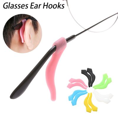 Silicone Hook Grips Eyeglasses  Eyeglass Holder Glasses Ear Hooks Soft Ear Hook Sports Temple Tips