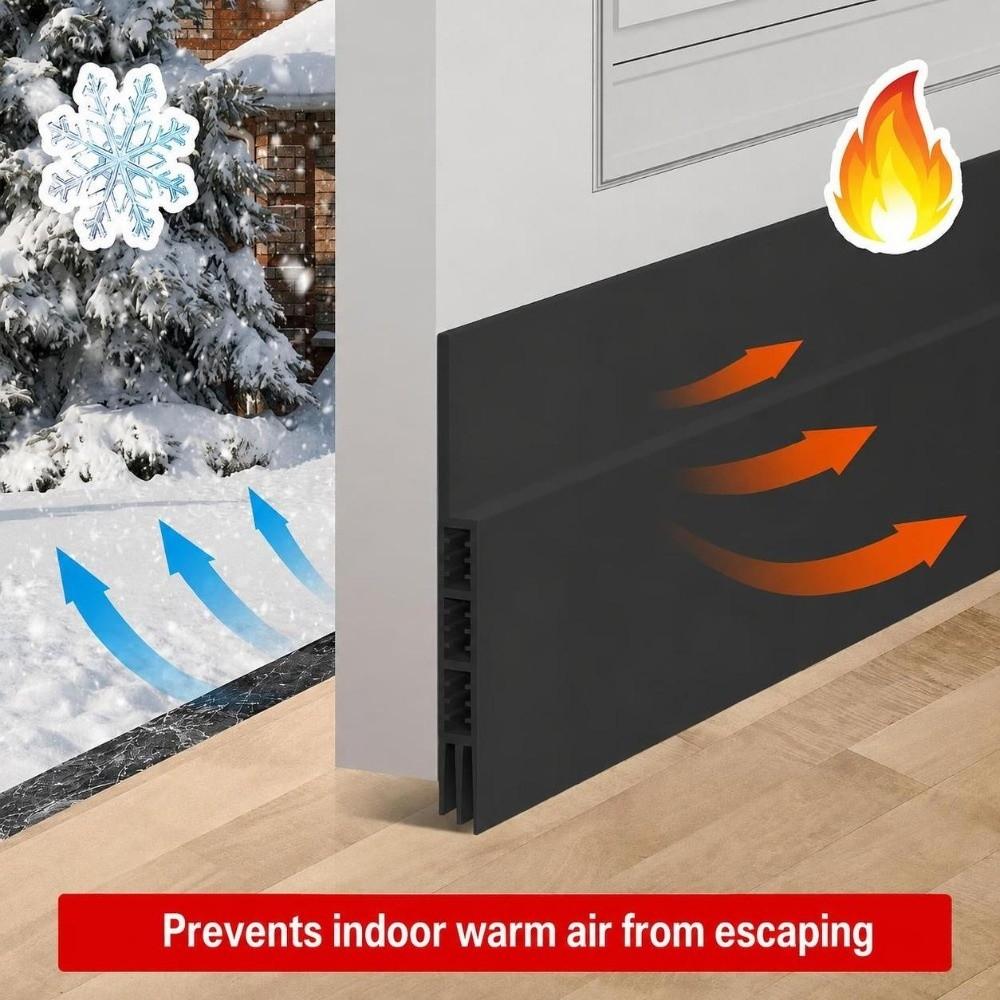 Soundproof Draught Excluder Self-adhesive Weather Stripping Door Draft Stopper  Bedroom