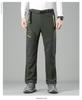 Men's Plus Velvet Winter Ski Pants - Windproof, Waterproof, Wear-Resistant, Warm for Hiking, Fishing, and Mountaineering.