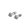 Korean New Style Sweet Cute Silver Bow Faux Leather Duckbill Clip Hair Clip Bangs Clips Side Hairpin Fashionable Hair Accessory