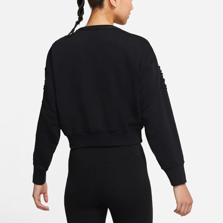 Nike Sweatshirts Women's Black Crew Neck Moderate Regular DA0449-010