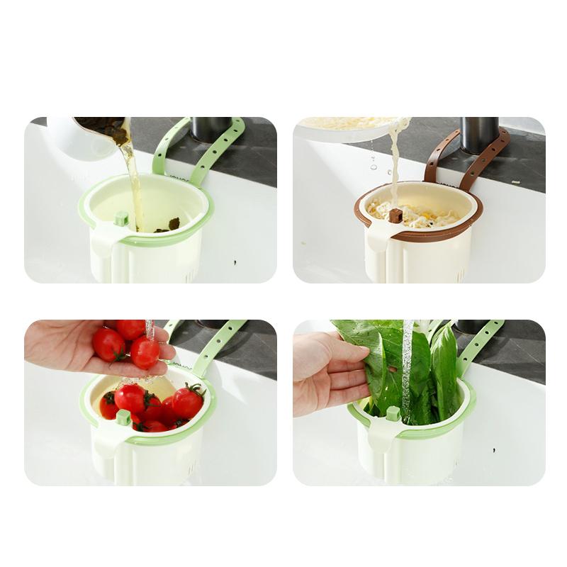Hanging Kitchen Drain Basket, Household Kitchen Sink Drain Basket For Separating Food Scraps, Tea Leaves, And Kitchen Waste.