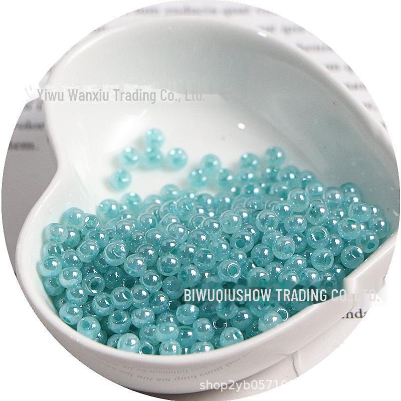 High-Quality 4mm Cream Imitation Ice Rice Beads for DIY Necklaces & Bracelets