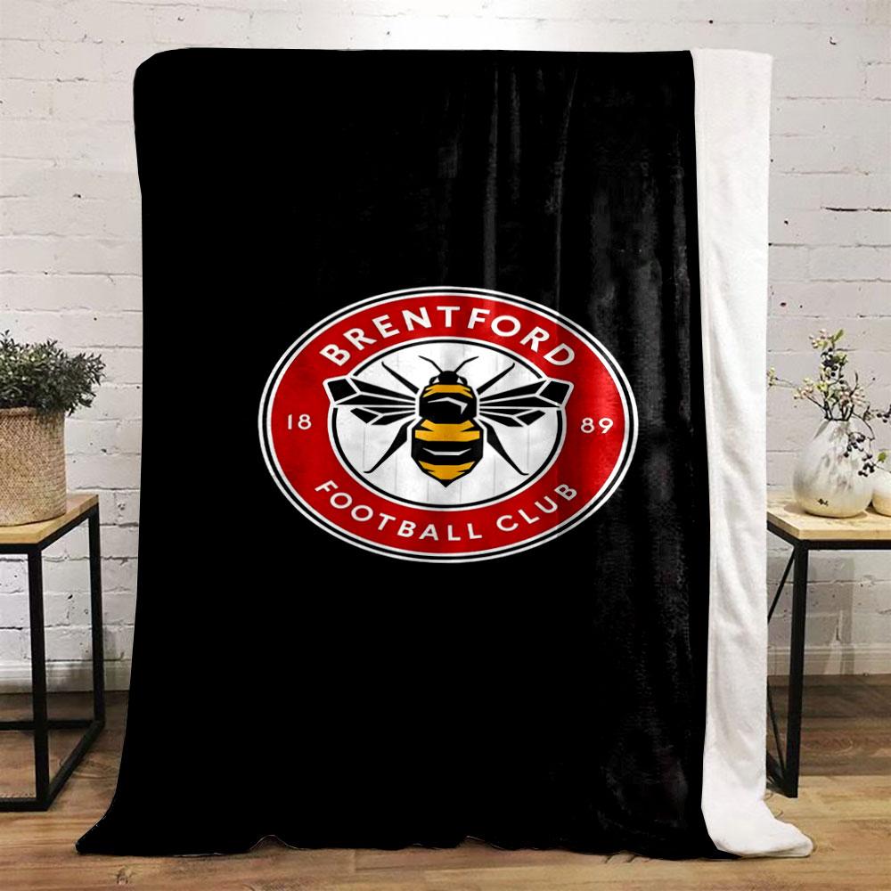 Brentford FC Logo Blanket Design Print Blanket Soft and Cozy Perfect for the Living Room Bed Sofa or a Nap,gift