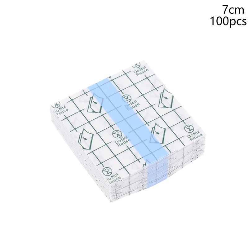 100Pcs Medical Adhesive Waterproof Tape Transparent Tape Pu Anti-Allergic Medicinal Wound Dressing Fixation Tape
