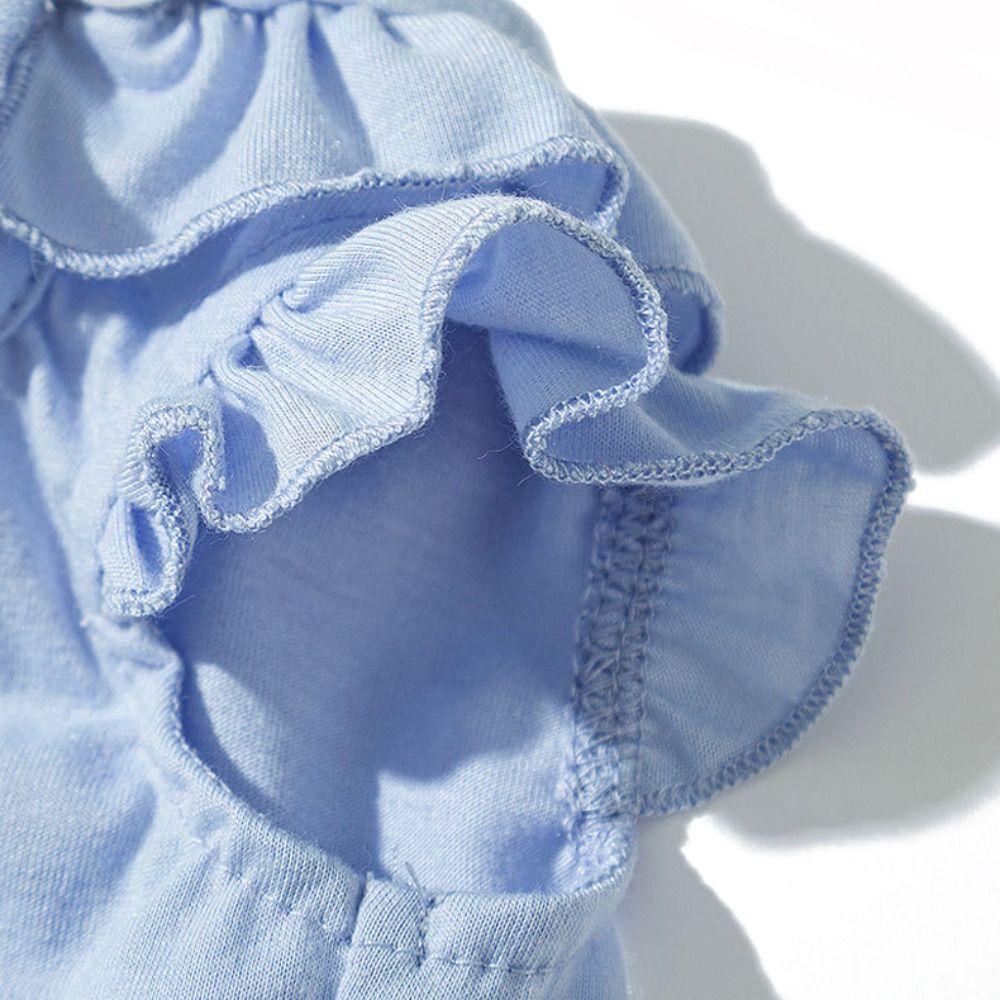 Bulldogs Breathable Spring Dog Vest Soft Rabbit Pattern Cat Dog Frill Tops Cute Pet Clothes Summer
