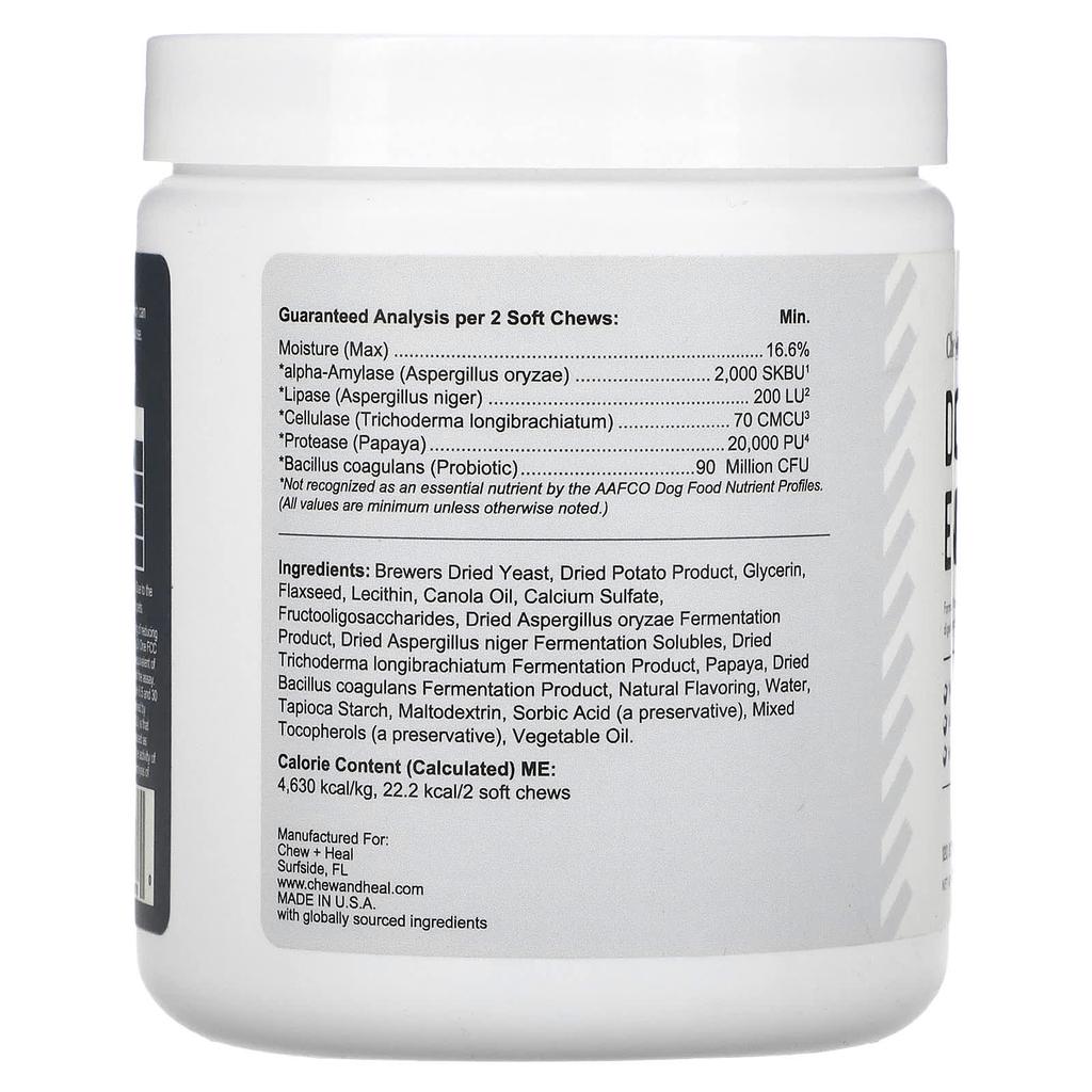 Chew + Heal, digestive enzymes, for dogs, 120 soft chews, 288g (10oz)