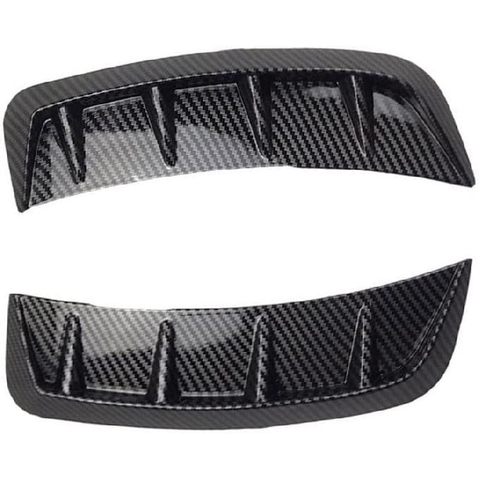 Universal Auto Fender Cover Trim, Car Wheel Arch Eyebrow Sticker Protector Covers, Wheel Arch Side Fender Air Outlet Cover Trim - Black