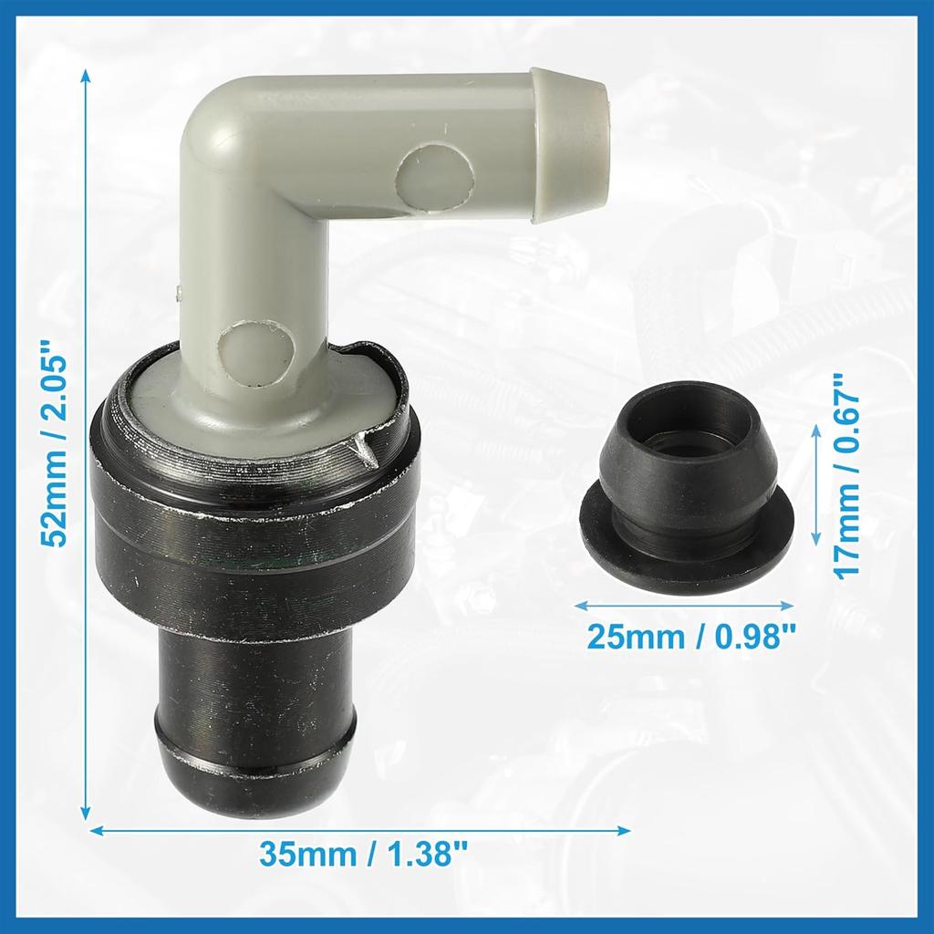 PCV Valve Grommet Kit Exhaust Positive Crankcase Ventilation Valve Fittings for Toyota Camry 1991-2011 for Toyota 4Runner No.1220462010/9048018001