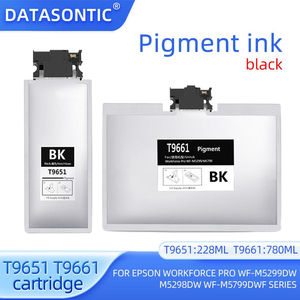 T9651 T9661 Tintenpatrone mit Pigmenttinte für Epson WorkForce Pro WF-M5299DW M5298DW M5298DW WF-M5799DWF WF-M5799DWF Patrone
