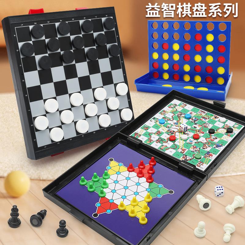 Table Games Chessboard Toys Chess Flying Chess Snake Checkers Gobang Magnetic Chessboard Toys