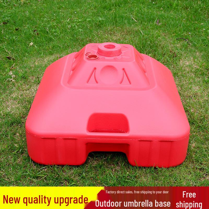 Großer Outdoor-Gewerbeschirm mit Doppelrippen - Sonnenschirm für Sonne, Werbung und Standnutzung