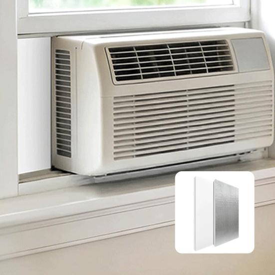 1 Sæt Vindues AC Isolationssæt Aircondition Skum Tætningspaneler Blokerer Kulde Varme Lækager Sommer Vinter Aircondition Vejrlåsningsstrimmel