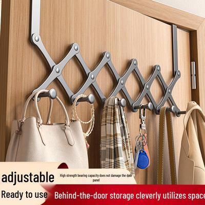Infällbar Krok för Kappa och Klädställ för Över Dörren utan Hål