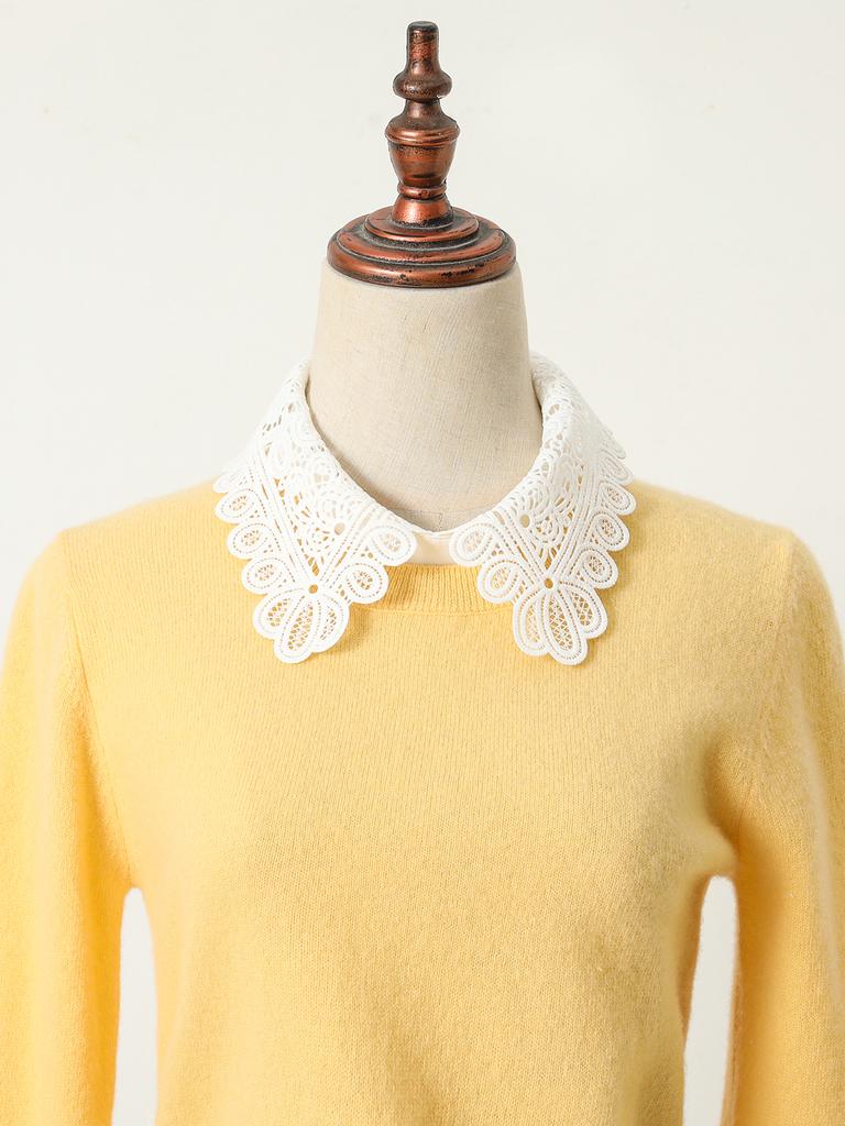 Women's Fashion Decoration Water-Soluble Embroidered Collar Shawl, Personalized and Versatile, Detachable Fake Collar
