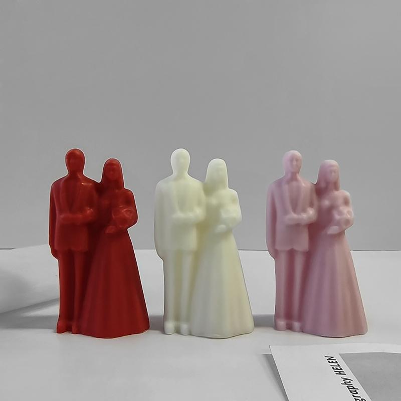 Silicone Mold Romantics Couple Aromatherapy Candle Molds Epoxy Resin Mould for Y Crafts Home Decorations