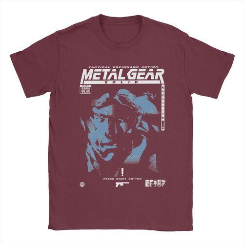 Men Women MGS1 Solid Snake Game T Shirt Metal Gear Cotton Tops Funny Short Sleeve O Neck Tees Classic T-Shirts