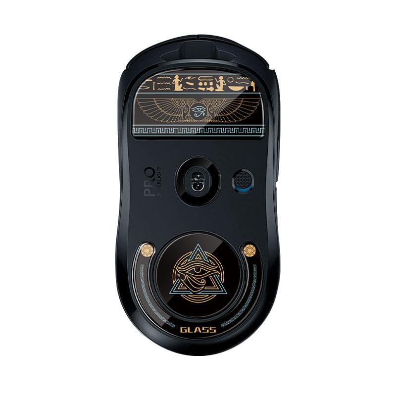 1Pack Glass Mouse Skates Glide Feet Pads Mouse Feet Sticker For G Pro X Superlight Rounded Curved Edges