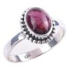 Natural Garnet Gemstone Handmade 925 Solid Sterling Silver Gift Ring Size 6 V4p85