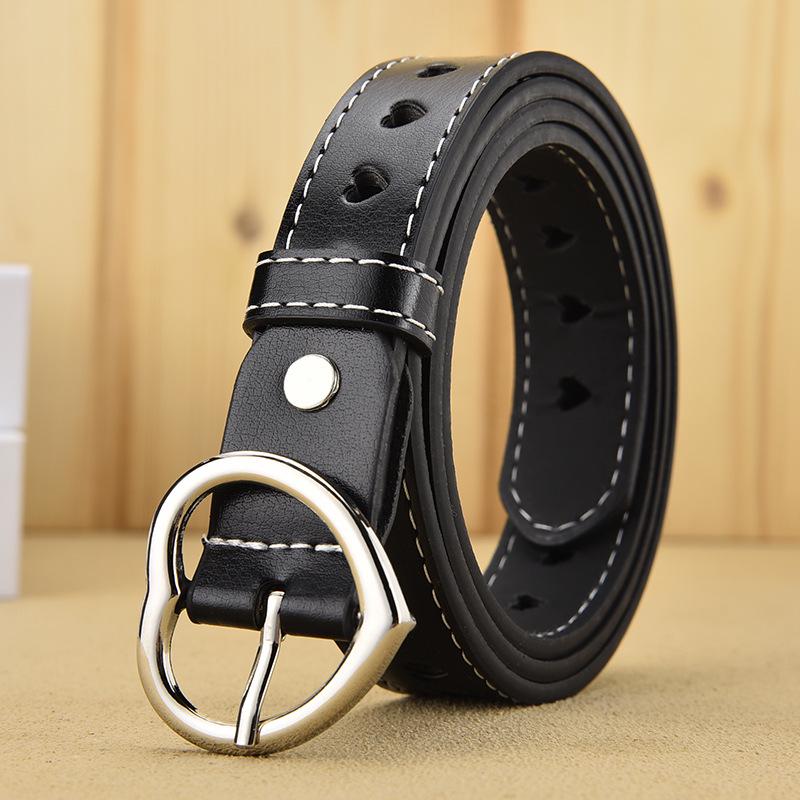 Love Hollow Belt Men'S Heart-Shaped Women'S Belt Heart-Shaped Porous Decoration With Jeans Belt