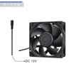 GDSTIME 120mm X 38mm DC 12V Case Fan Cooling Fan Ventilation Fan with AC Drive Speed Control for Receiver Amplifier DVR Playstation Xbox Component