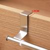 Hanging Rod 23-35cm Retractable Towel Rack Single Bar No-Drill Stainless Steel Rack Wall-Mounted Towel Rod Kitchen Organizer