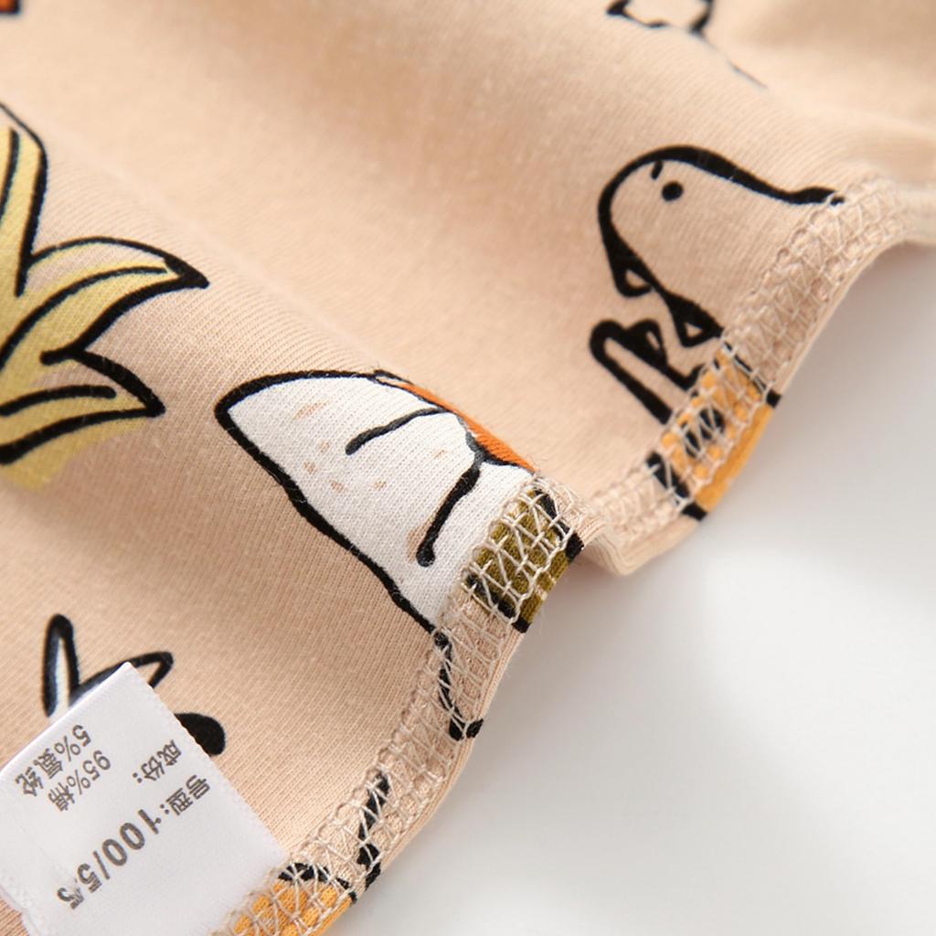 SISOFTLY Set for Long Sleeves and Soft and Comfortable Loungewear for Daycare Size Kids' Pajamas, Autumn/Winter Boys, 100% Cotton, Pants, (Brown, 90)