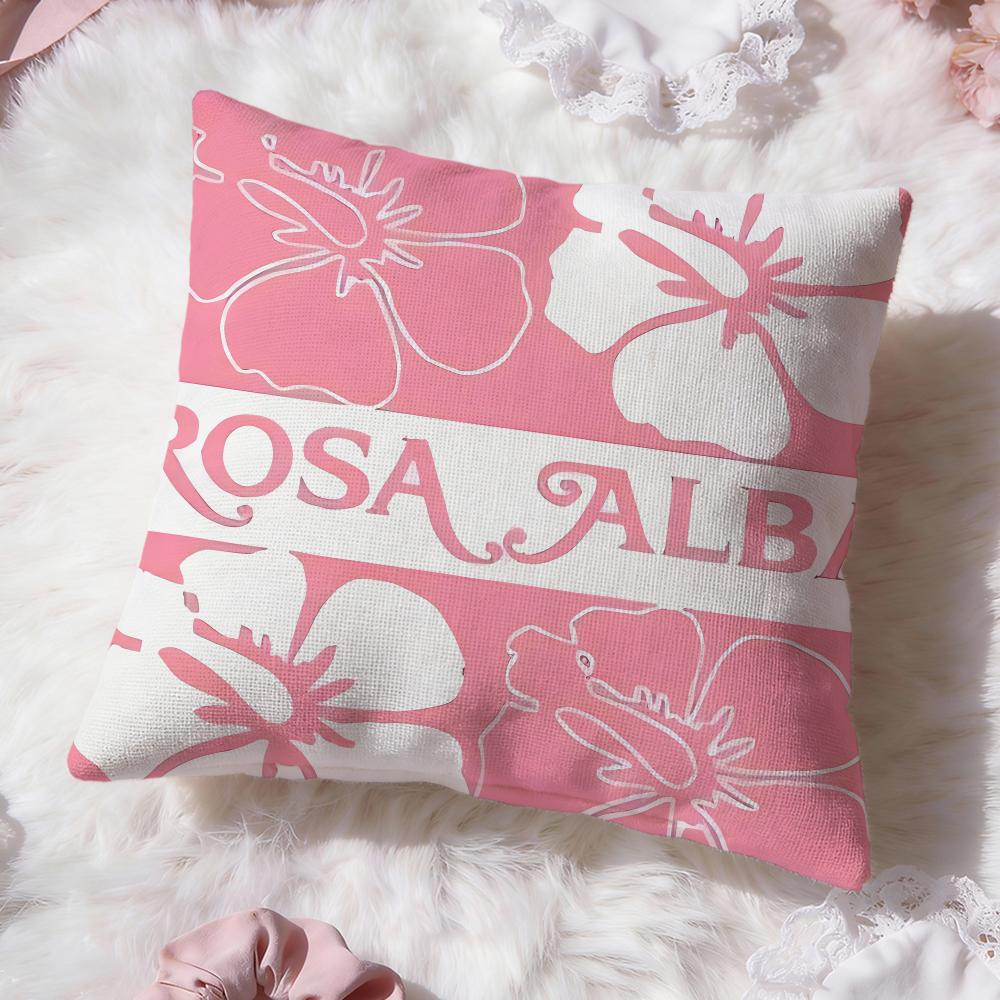 fashion a-Alba Rosa Cushion Cover Premium Comfort Reversible Pillow Cove -Two in One Design for Any Room & Car Interior
